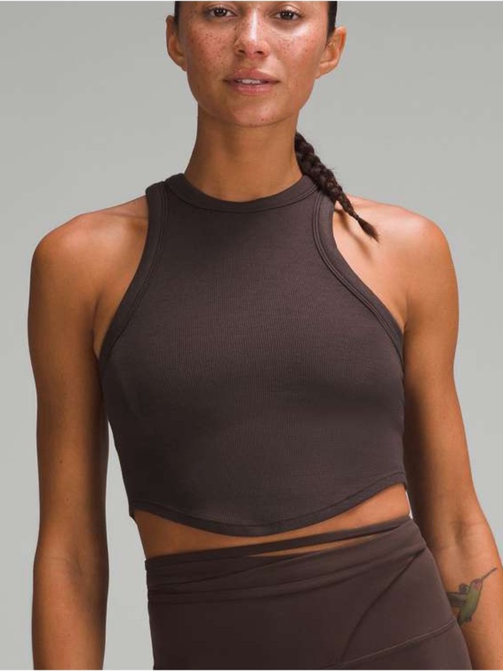 Lululemon Hold Tight Cropped Tank Top
Black